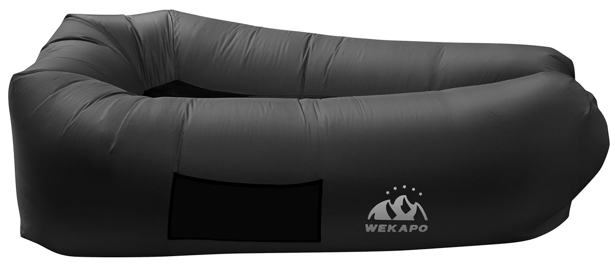 WEKAPO Inflatable Couch with Pump,Black