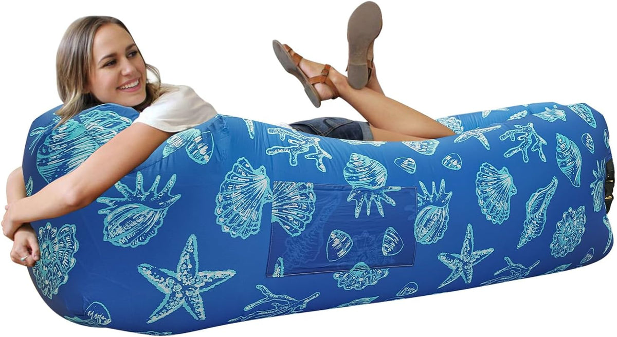 WEKAPO Inflatable Lounger Air Sofa,Sea Shell