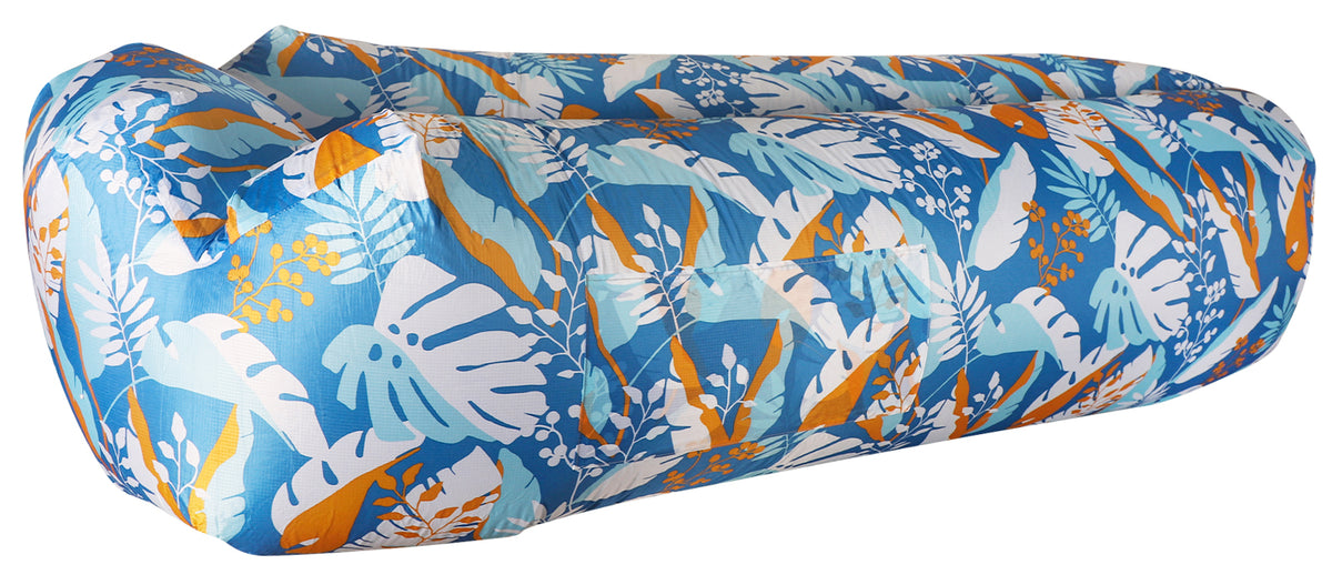 WEKAPO Inflatable Lounger Air Sofa,Honey Twilight Leaf