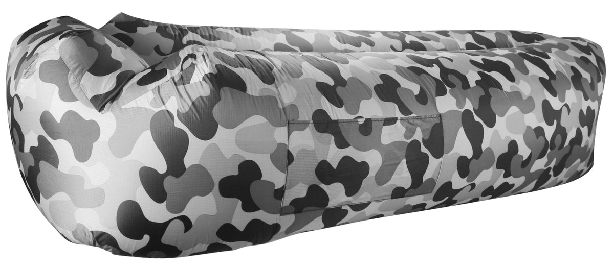 WEKAPO Inflatable Lounger Air Sofa,Grey Camouflage