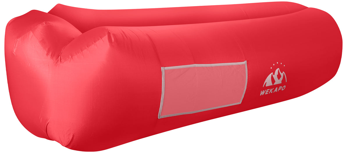 WEKAPO Inflatable Lounger Air Sofa,Red