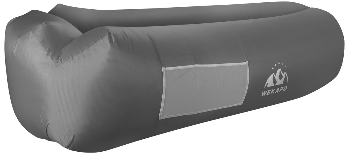 WEKAPO Inflatable Lounger Air Sofa,Slate Gray