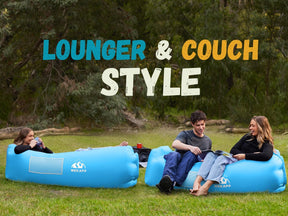 WEKAPO Inflatable Lounger Air Sofa,Blue